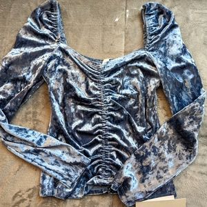 NWT long sleeve Velour top